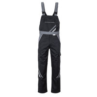 Highline Latzhose Herren, schwarz/schiefer/zink, Gr. 38