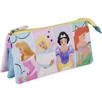 ESTUCHE PORTATODO 3 COMPARTIMENTOS PRINCESS PINK