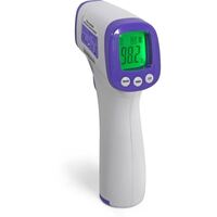 San Jamar Forehead Thermometer in White Plastic with Non Contact Infrared