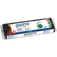 GIOTTO Pâte à modeler Patplume 350 g / Noir - produit supprimé à épuisement du stock