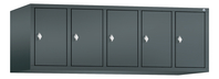 C+P Aufsatz-Garderobenschrank Classic, 5 Abteile, H500B1480T500 mm
