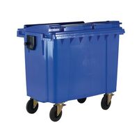 4 wheeled bin without lockable lid - 1100L