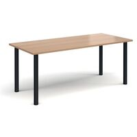 Rectangular White Leg Meeting Table