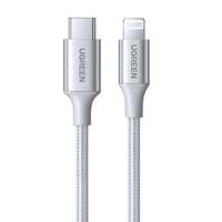UGREEN US304 USB-C - Lightning kábel 3A 1m ezüst (70523)