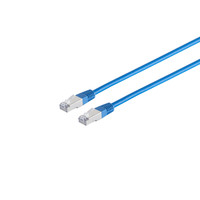 Netzwerkkabel-Patchkabel, cat 6, S/FTP, PIMF, Halogenfrei, blau, 10,0m