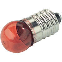 Barthelme 00643521 Torch Bulbs, Red, E10, 3.5V, 200mA, 11.5 x 24mm