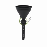 Safety funnels 180 PE-EX electrostatic conductive with ball valve Funnel Ø 180 mm
