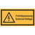 Warnzeichen Kombischild "Fremdspannung" [W012], Folie (0,1 mm), 100 x 50 mm, ASR A1.3 / ISO 7010, selbstklebend