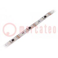 Programmable LED tape; RGB; 5050; 12V; LED/m: 60; 10mm; IP20; 140°