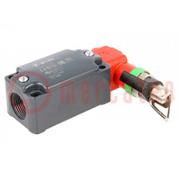 Safety switch: singlesided rope switch; NC + NO; FD; -25÷80°C