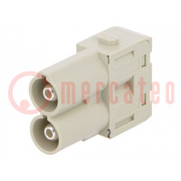 Connector: HDC; module; mannelijk; Han-Modular®; PIN: 2; 70A; 1000V