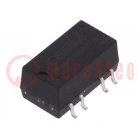 Converter: DC/DC; 1W; Uin: 21.6÷26.4V; Uout: 5VDC; Uout2: -5VDC; SMT