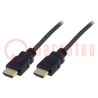 Kabel; HDMI 1.4; HDMI Stecker,beiderseitig; 5m; schwarz