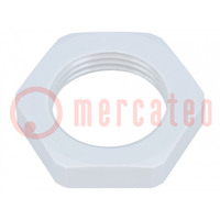 Nut; M20; polyamide; 27mm; Thread: metric; Pitch: 1.5