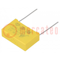 Capacitor: polypropylene; suppression capacitor,X2; 470nF; THT