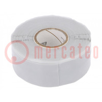 Tape: self-amalgamating; grey; 25mm; L: 9.15m; Thk: 0.3mm; max.180°C