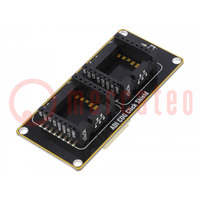Click board; adapter; prototype board; mikroBUS socket x2,USB C