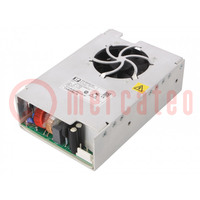 Power supply: switching; for building in; 400W; 24VDC; 16.6A; 87%