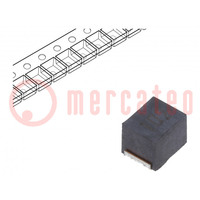 Inductor: ferrite; SMD; 1210; 1mH; 20mA; 27Ω; -40÷105°C; ±10%; NLFV
