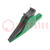 Crocodile clip; 36A; 1kVDC; green; Grip capac: max.41mm