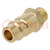 Quick connection coupling; 0÷35bar; brass; 31mm; 1000l/min
