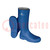 Boots; Size: 36; blue; PVC; bad weather,slip,impact; healthcare