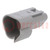 Connector: wire-wire; PX0; male; plug; for cable; PIN: 3; grey; IP68