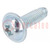 Screw; for metal; with flange; 6x12; Head: button; Torx®; TX30; zinc