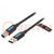 Kábel; USB 2.0; USB A dugó,USB B dugó; nikkelezett; 3m; fekete