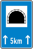 Modellbeispiel: VZ Nr. 327-51 (Tunnel mit Längenangabe in km)