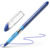 Kugelschreiber Slider Basic, Kappenmodell, F, blau, Schaftfarbe: transparent