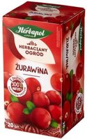 Herbata owocowo-ziołowa w torebkach Herbapol Herbaciany Ogród, żurawina, 20 sztuk x 2,5g