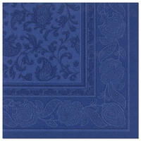 Servietten "ROYAL Collection" 1/4-Falz 40 cm x 40 cm dunkelblau "Ornaments"