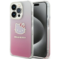 CG MOBILE HELLO KITTY HKHCP15XHDGKEP COQUE POUR IPHONE 15 PRO MAX 6,7" ROSE RIGIDE IML GRADIENT ELECTROP KITTY HEAD