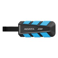 ADATA Externe SSD SC740 2TB Plug&Go blue 1050/1000 MIL.STD USB Type-C 3.2 Gen 2 (3.1 Gen 2) Czarny, Niebieski