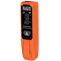 Klein Tools 93LDM100C Entfernungsmesser Laser-Distanzmessgerät Schwarz, Orange 30,5 m
