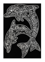 Tataruga Delfini Einzel Ausmalbild