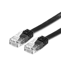 VALUE UTP Cat.6 Flat Network Cable, black 5 m cavo di rete Nero U/UTP (UTP)