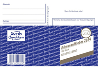 Avery 2824 etiqueta autoadhesiva Rectángulo Blanco 100 pieza(s)