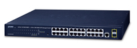 PLANET GS-4210-24T2S commutateur réseau Géré L2 Gigabit Ethernet (10/100/1000) 1U Bleu