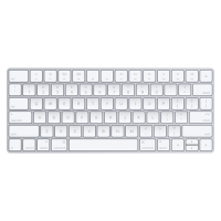 Apple MLA22LB/A Tastatur Bluetooth QWERTY US Englisch Silber, Weiß