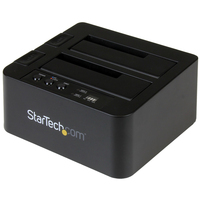 StarTech.com SDOCK2U313R duplikátor HDD másoló 2 másolatok Fekete