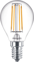 Philips Ampoule flamme transparente à filament 40W P45 E14