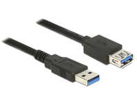 DeLOCK 85055 USB Kabel 1,5 m USB 3.2 Gen 1 (3.1 Gen 1) USB A Schwarz