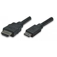 Techly ICOC-HDMI-B-025 cable HDMI 3 m HDMI tipo A (Estándar) HDMI Type C (Mini) Negro