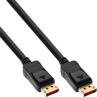 InLine 25er Bulk-Pack DisplayPort 1.4 Kabel, 8K4K, schwarz/gold, 2m