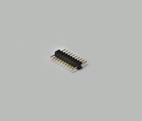 BKL Electronic 10120909 kabel-connector 1x2-Pin Zwart, Goud