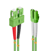 Lindy 46320 száloptikás kábel 1 M 2x LC 2x SC OM5 Zöld