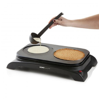 Domo DO8715P crepe maker 2 crêpe(s) 1000 W Zwart