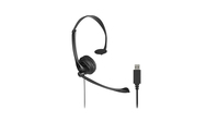 Kensington K80100WW słuchawki/zestaw słuchawkowy Przewodowa Opaska na głowę Biuro/centrum telefoniczne USB Typu-A Czarny